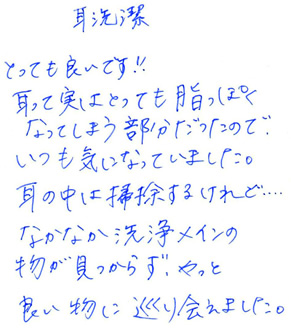 耳洗潔 口コミ